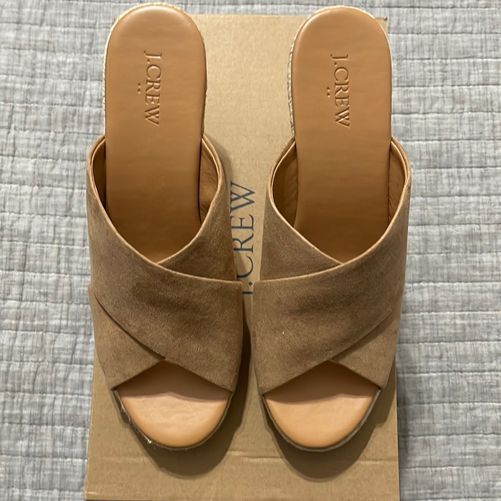 J Crew Peep Toe Espadrilles - Picture 2 of 7